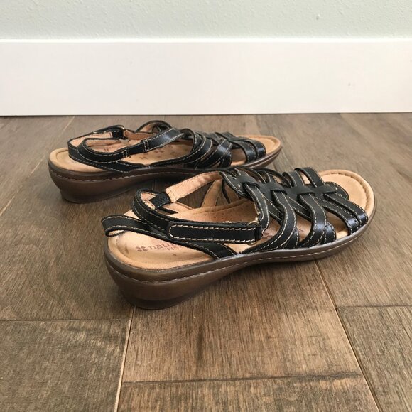 Cute Naturalizer N5 Comfort Strappy Sandals - Black, Brown - Women's Size 6.5 - Picture 2 of 10